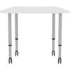 Lorell Height-adjustable Trapezoid Table5