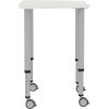 Lorell Height-adjustable Trapezoid Table6