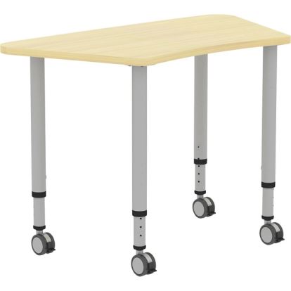 Lorell Height-adjustable Trapezoid Table1