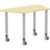 Lorell Height-adjustable Trapezoid Table3