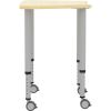 Lorell Height-adjustable Trapezoid Table6