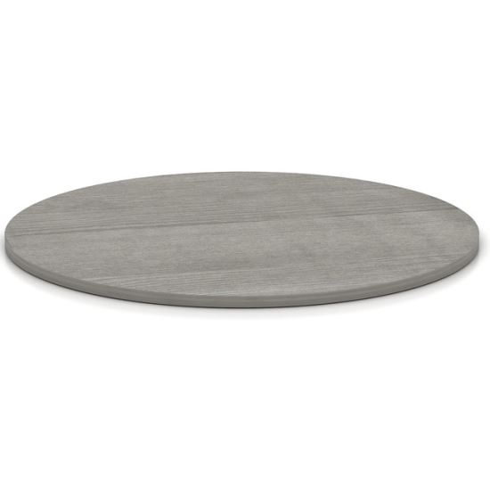 Lorell Weathered Charcoal Round Conference Table1