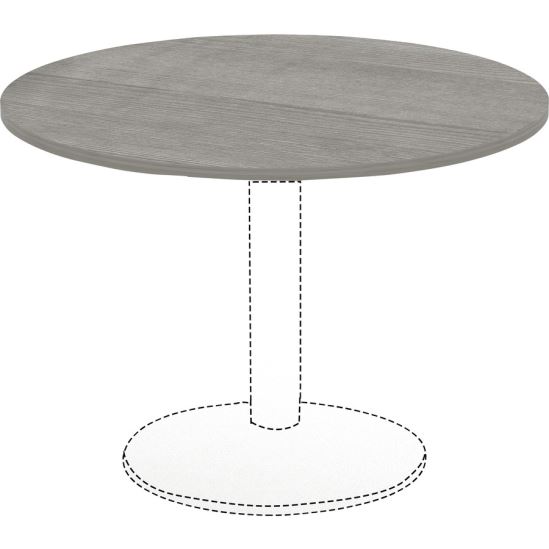 Lorell Weathered Charcoal Round Conference Table1