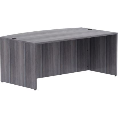 Lorell Essentials Laminate Bowfront Desk Shell1