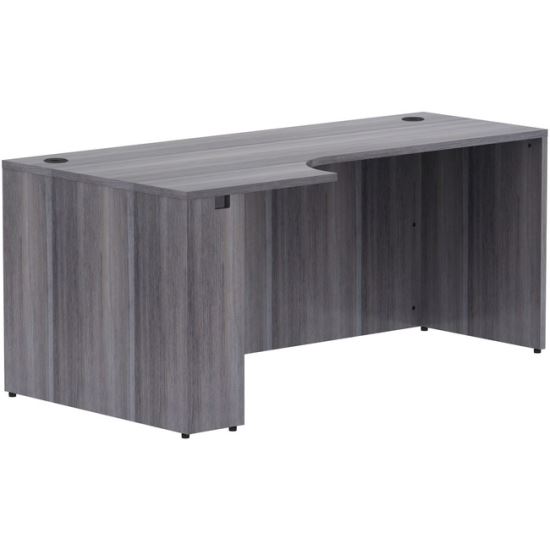 Lorell Weathered Charcoal Laminate Desking1