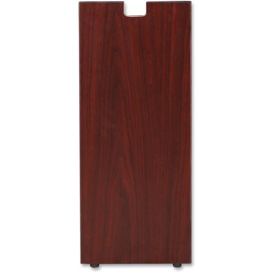 Lorell Mahogany Laminate Credenza Leg1