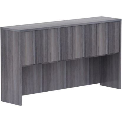 Lorell Weathered Charcoal Laminate Desking1