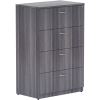 Lorell Weathered Charcoal 4-drawer Lateral File1