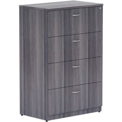 Lorell Weathered Charcoal 4-drawer Lateral File1