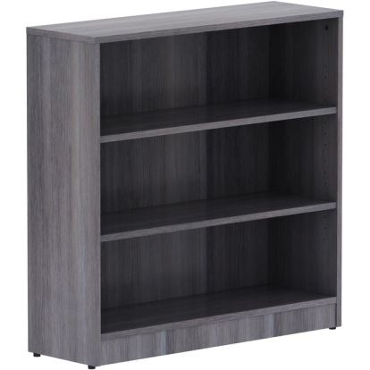 Lorell Weathered Charcoal Laminate Bookcase1