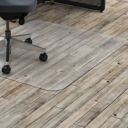 Lorell Hard Floor Rectangler Polycarbonate Chairmat1