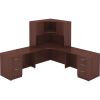 Lorell Essentials Series Mahogany Corner Desk2