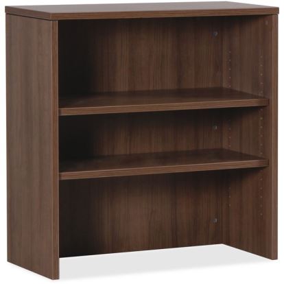 Lorell Essentials Walnut Laminate Stack-on Bookshelf1