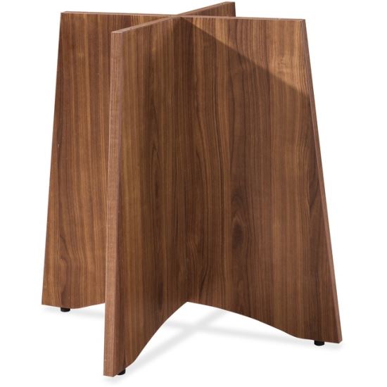 Lorell Essentials Series Walnut Laminate Round Table1