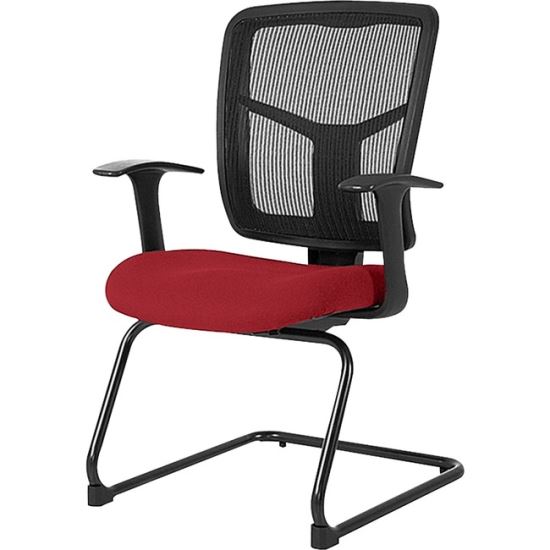 Lorell ErgoMesh Series Mesh Side Arm Guest Chair1