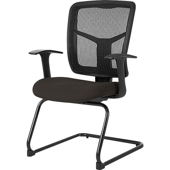 Lorell ErgoMesh Series Mesh Side Arm Guest Chair1