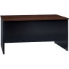 Lorell Walnut Laminate Commercial Steel Desk Series Pedestal Desk - 4-Drawer3