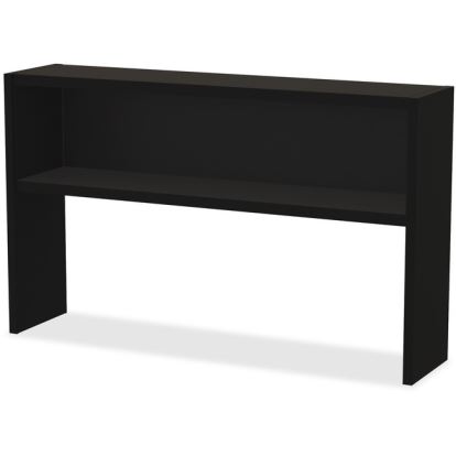 Lorell Modular Desk Series Black Stack-on Hutch1