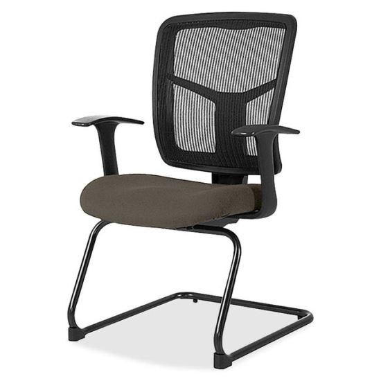 Lorell ErgoMesh Series Mesh Side Arm Guest Chair1