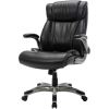 SOHO Flip Armrest High-back Leather Chair5