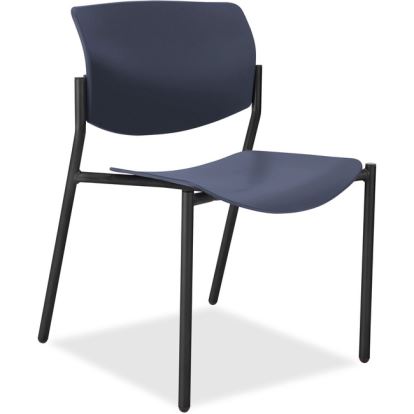 Lorell Stack Chairs with Molded Plastic Seat & Back1