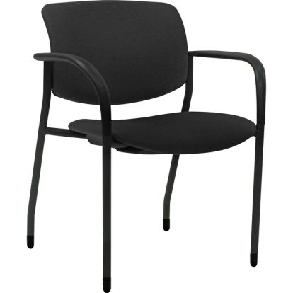 Lorell Stack Chairs with Vinyl Seat & Back1