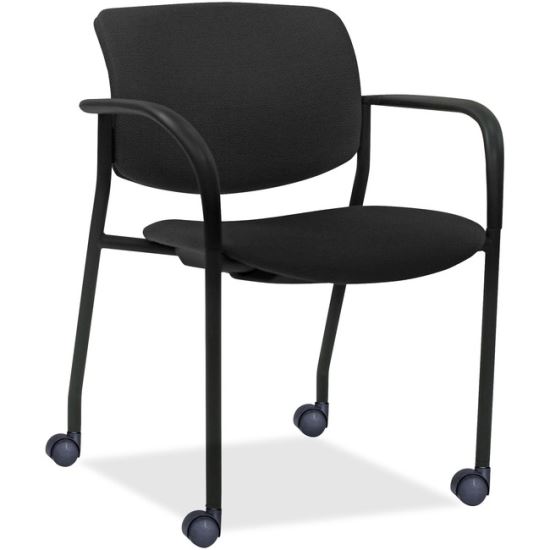 Lorell Stack Chairs with Plastic Back & Vinyl Seat1