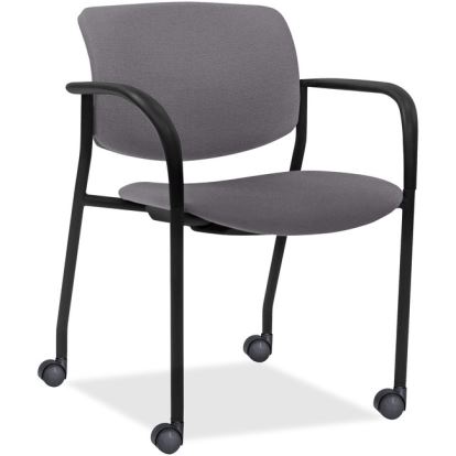 Lorell Stack Chairs with Plastic Back & Vinyl Seat1