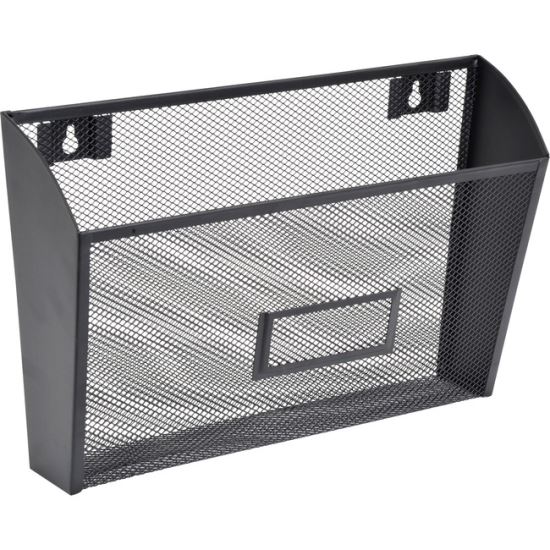 Lorell Black Mesh Wire Wall Pocket1