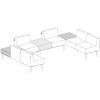 Lorell Contemporary Collection Single Seat Sofa5