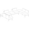 Lorell Contemporary Collection Single Seat Sofa8