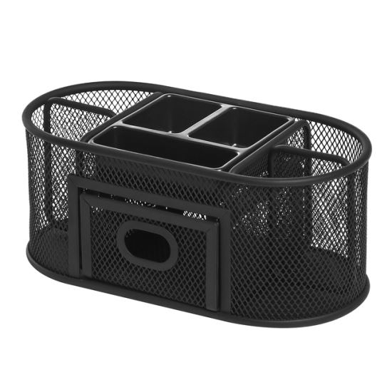 Lorell Mesh Steel Desktop Organizer1