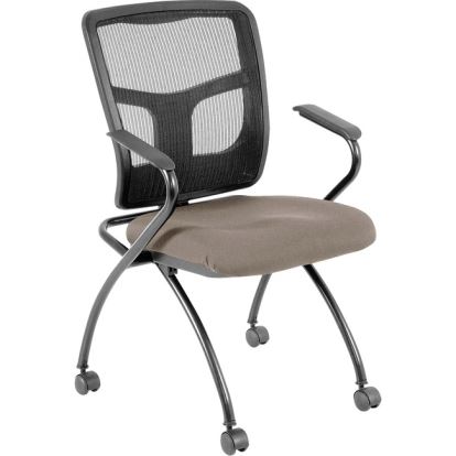 Lorell Ergomesh Nesting Chairs with Arms1