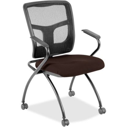 Lorell Ergomesh Nesting Chairs with Arms1