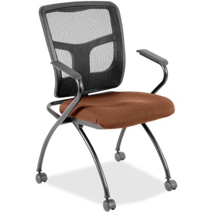 Lorell Ergomesh Nesting Chairs with Arms1