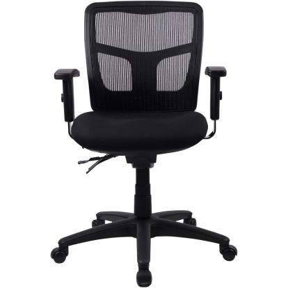 Lorell Managerial Swivel Mesh Mid-back Chair2