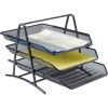 Lorell Steel Mesh 3-Tier Mesh Desk Tray1