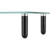 Lorell 4-leg Single Shelf Glass Monitor Stand4