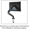 Lorell Mounting Arm for Monitor - Black7