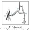 Lorell Mounting Arm for Monitor - Gray5