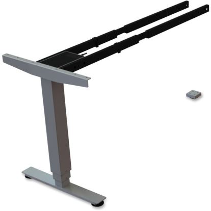 Lorell Sit/Stand Desk Silver Third-leg Add-on Kit1