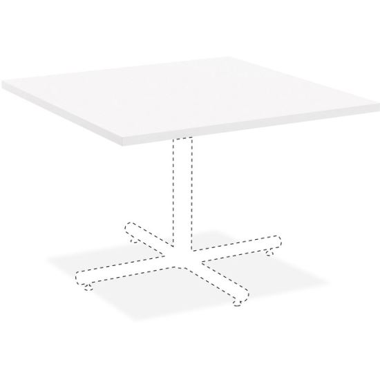 Lorell Hospitality White Laminate Square Tabletop1