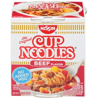 NISSIN FOODS Top Ramen Beef Flavor Cup Noodles1