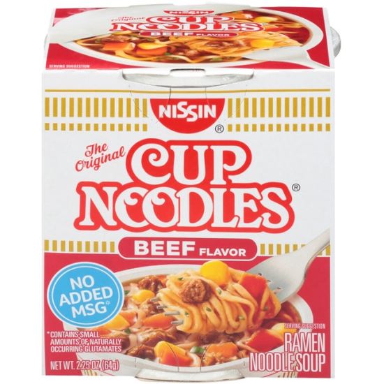 NISSIN FOODS Top Ramen Beef Flavor Cup Noodles1