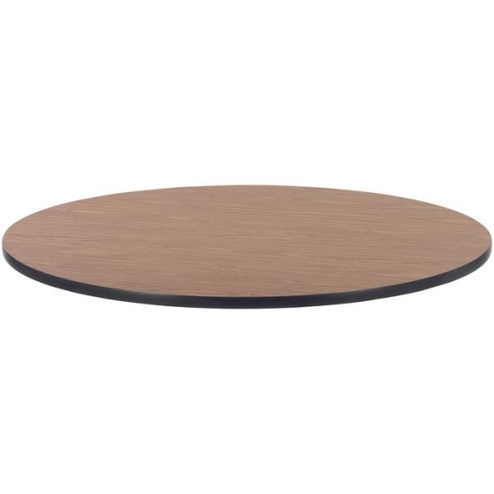 Lorell Medium Oak Laminate Round Activity Tabletop1