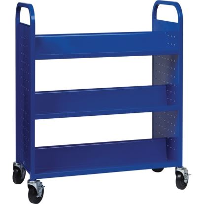 Lorell Double-sided Book Cart1
