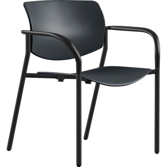 Lorell Stack Chairs with Plastic Seat & Back1