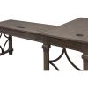 Martin Carson Open L Desk with Open Right Return, Power with AC and USB2