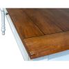 Martin Writing Desk, Drop Front Pencil Drawer, 2 Grommets6