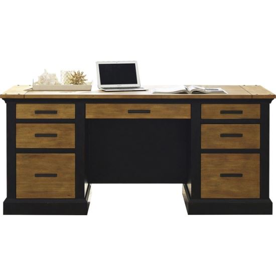 Martin Toulouse Double Pedestal Desk - 6-Drawer1